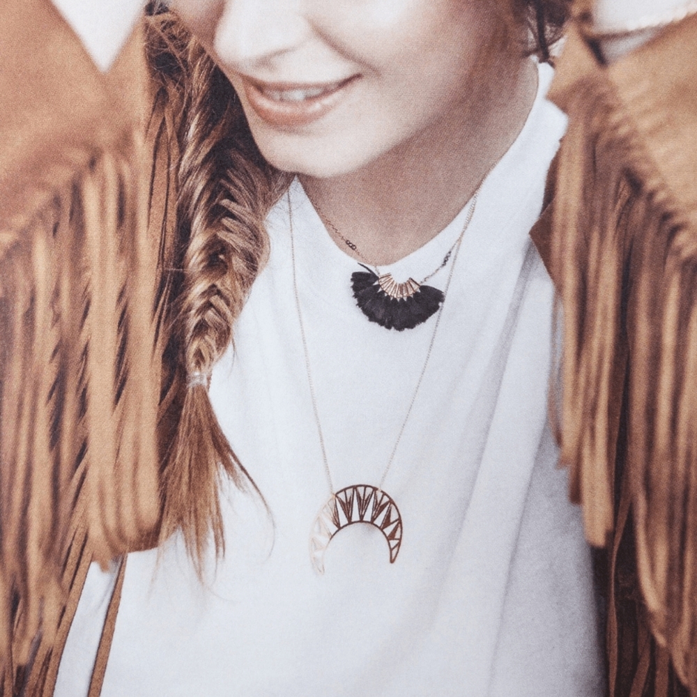 Emma & Chloe Luna Long Necklace